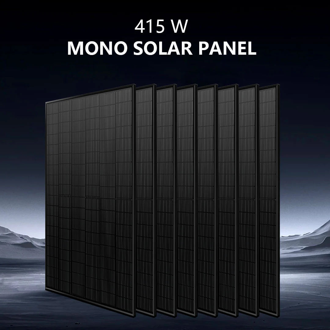 SunGoldPower 6500W Off-Grid Solar Kit – 48V 120/240V Inverter + 10.24kWh LiFePO4 Battery + 8×415W Panels